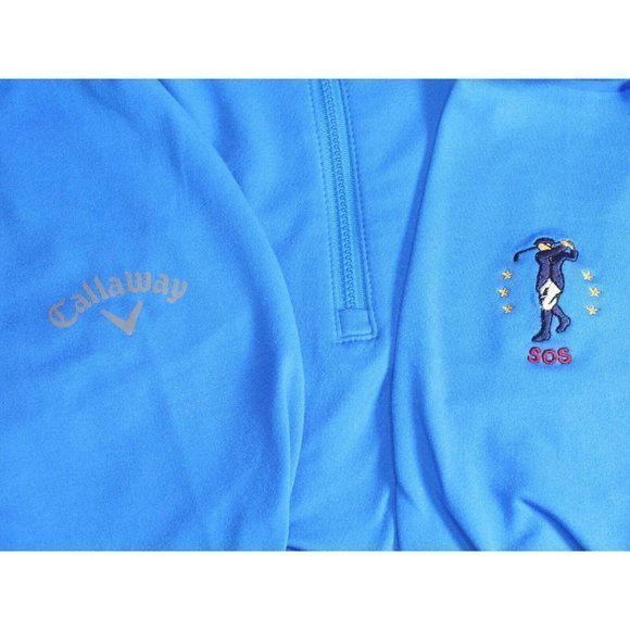 CALLAWAY Weather Series Society of Seniors 1/4 Zip L/S Golf Jacket‎ Men's Medium - Picture 4 of 5